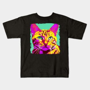 Toyger Pop Art - Cat Lover Gift Kids T-Shirt